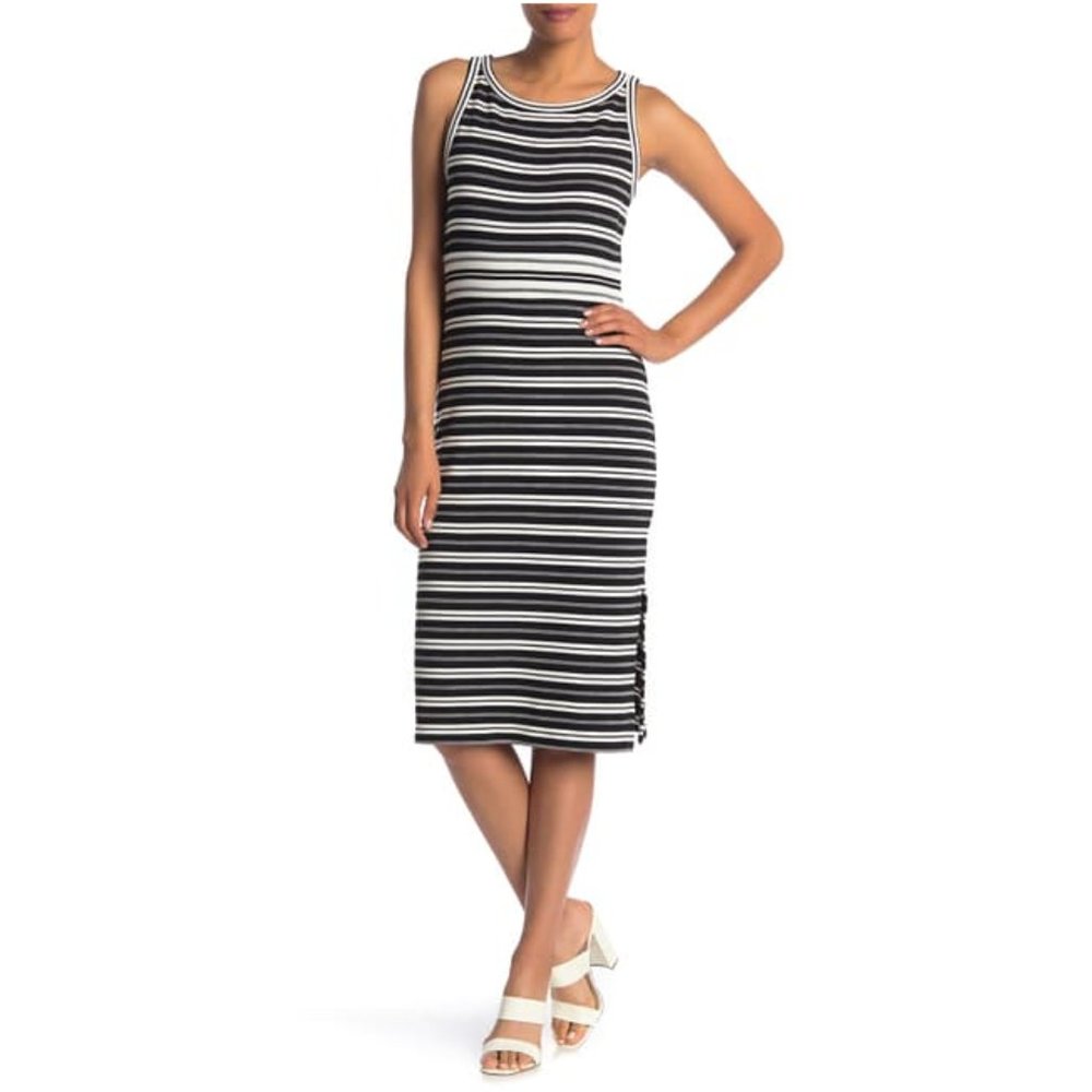 NWT Max Studio Stripe Knit Midi Dress